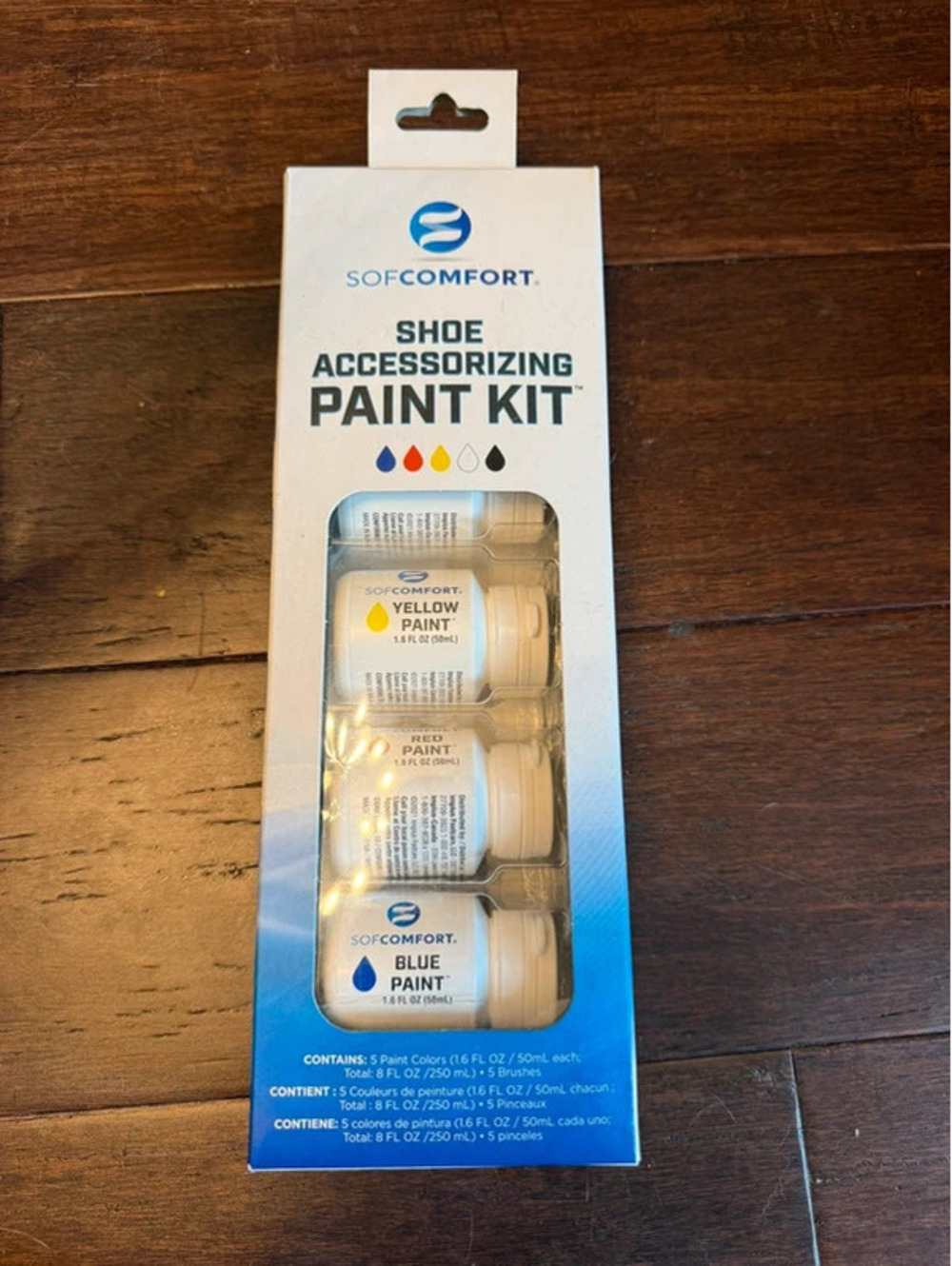Sof Comfort Shoe Accessorizing Paint Kit - 5 Colors with Brushes